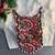 White navratri mirror work cotton gamthi embroidery blouse
