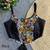 Black navratri corset style magic cotton blouse with mirror, kaudi & thread work