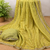Olive Color beads handwork Silk Blend Saree