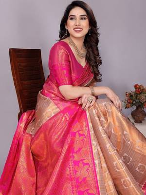 woven design zari kanjeevaram saree 2