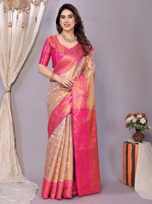 woven design zari kanjeevaram saree 1