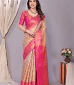woven design zari kanjeevaram saree
