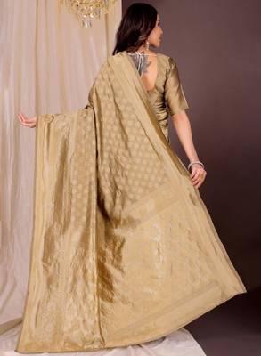 Ethnic motifs zari silk cotton kanjeevaram saree 3