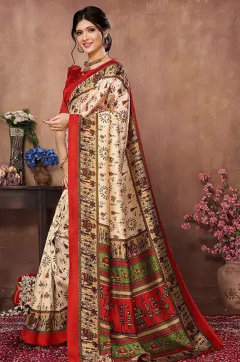 Warli mysore silk saree