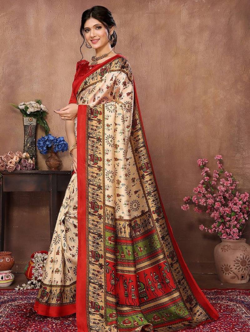 Warli mysore silk saree