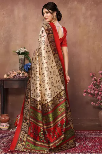 Warli mysore silk saree