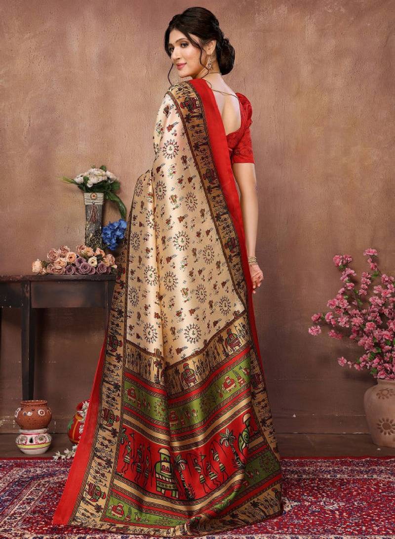 Warli mysore silk saree