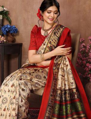 Warli mysore silk saree 4