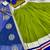 parrot green cotton embroidered ghagra choli