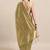Cream-coloured & gold-toned woven design zari silk blend banarasi saree
