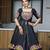 black cotton embroidered ghagra choli