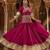 rani pink cotton embroidered ghagra choli