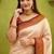 Ethnic motifs woven design zari silk blend kanjeevaram saree