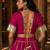 rani pink cotton embroidered ghagra choli