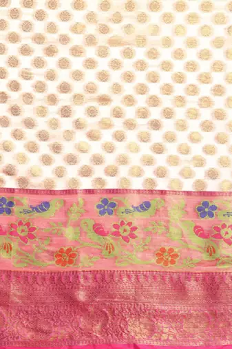 Ethnic motifs zari silk cotton kasauv saree