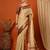 Solid woven design mysore silk saree