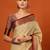 Solid woven design mysore silk saree