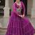 purple art silk printed ghagra choli