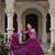 purple art silk printed ghagra choli