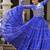 royal blue art silk printed ghagra choli