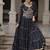 black art silk printed ghagra choli
