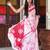 Tie and dye pure cotton block print saree