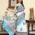 Pure cotton block print saree
