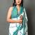 Checked pure cotton bandhani saree