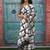 Checked pure cotton block print saree
