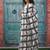 Checked pure cotton block print saree