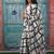 Checked pure cotton block print saree
