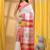 Checked pure cotton khadi saree