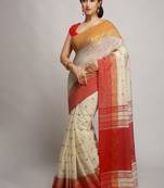 Ethnic motif woven design zari saree