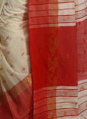 Ethnic motif woven design zari saree 4