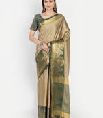 Ethnic motif woven design zari dharmavaram saree