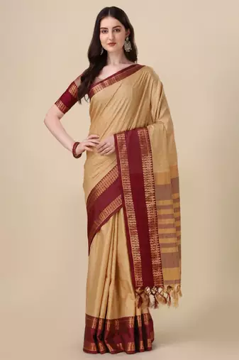 Woven design zari mysore silk saree