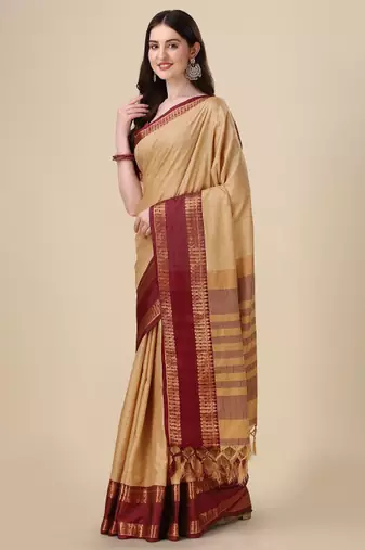Woven design zari mysore silk saree