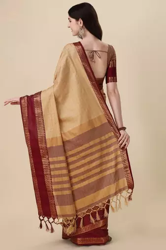 Woven design zari mysore silk saree