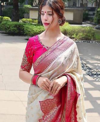 Woven design zari kanjeevaram saree 2