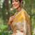 Ethnic motifs woven design zari kanjeevaram saree
