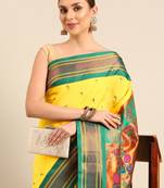 Ethnic motifs zari paithani saree