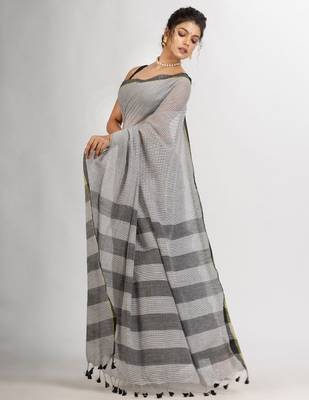 Checked pure cotton saree 2