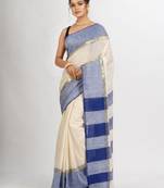 Striped zari pure cotton saree