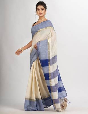 Striped zari pure cotton saree 2