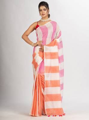 Striped pure cotton saree 1
