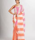 Striped pure cotton saree