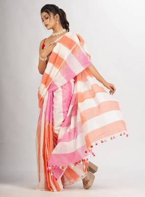 Striped pure cotton saree 2