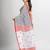 Striped pure cotton jamdani saree