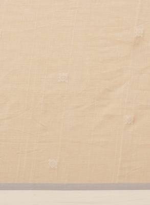 Handloom beige & off white woven design pure cotton handloom saree 3