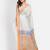 Off white & grey silk cotton saree